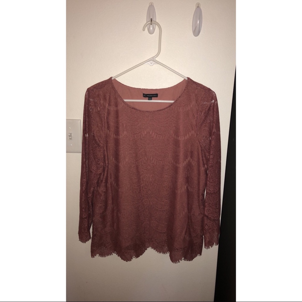 Pink Lace half sleeve Blouse